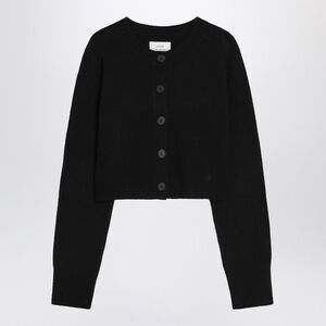 Loulou Studio Black Cropped Cashmere Cardigan Women